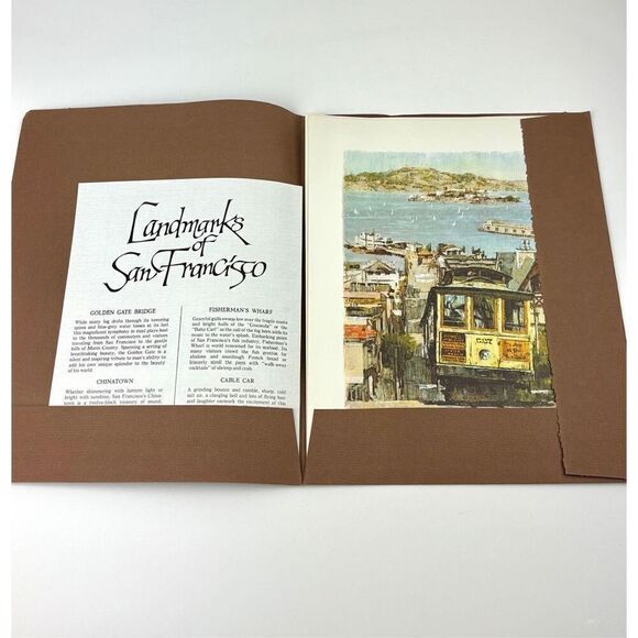 NOS Lot of 4 Vintage Prints of San Fran Sketches 11 x 14 by Don Davey 1968 EN215 - Picture 3 of 8